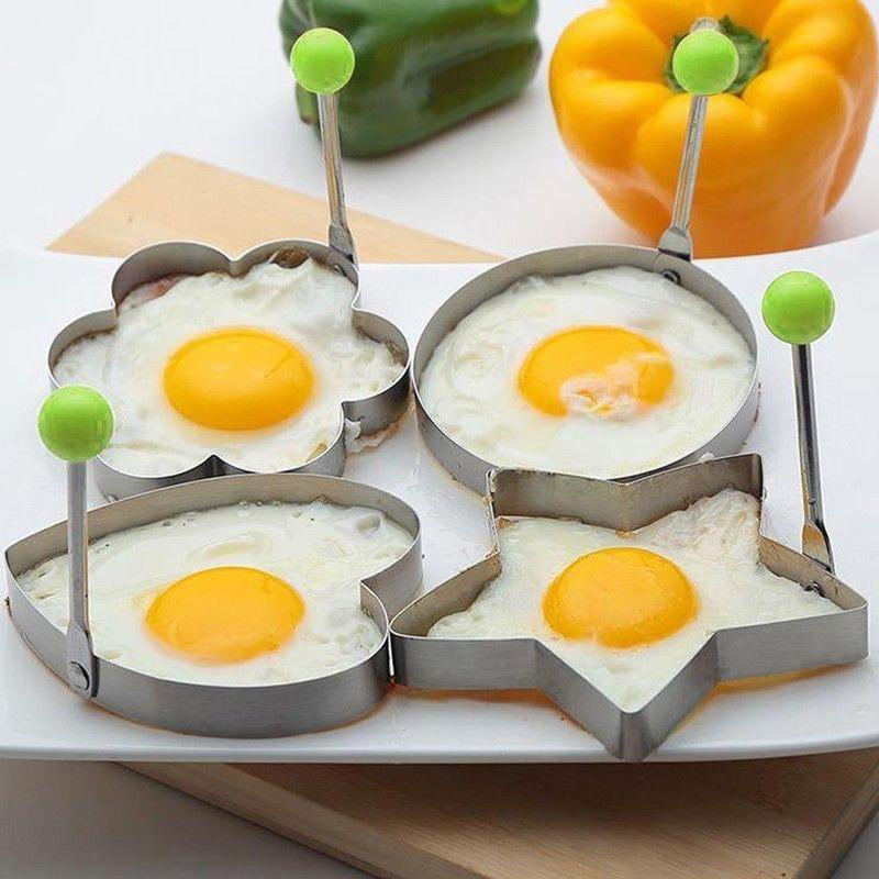 Stainless Steel Pancake Mould Mold Ring Cooking Fried Egg Shaper Kitchen Tool 