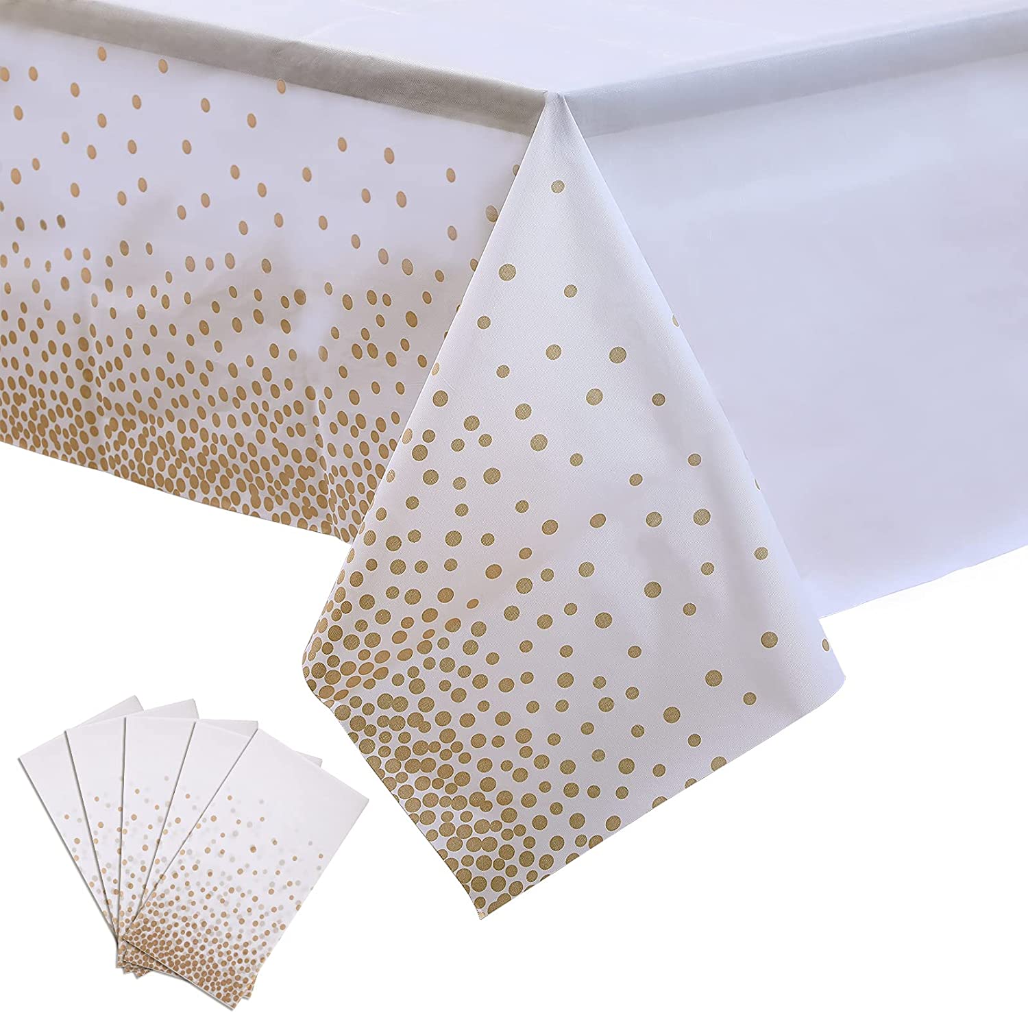 Nappe Jetable Blanche Janety - 137 X 274 Cm - Imperméable Et Réutilisable Pour Mariages, Fêtes Et Anniversaires