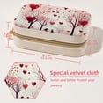 thumbnail image 5 of Valentine's Day Velvet Portable Jewelry Display Stand and Organizer with Removable Compartment - Gift, 5 of 7
