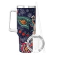 thumbnail image 2 of Pofeuu Paisley2 Print 40oz Ice Bully With Handle And Straw Stainless Steel Vacuum Insulated Cup And 2 In 1 Straw Lid, 2 of 8