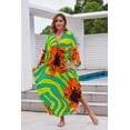 thumbnail image 3 of Bsubseach Fashion kaftan Dresses for Women Plus Size Swimsuit Cover up Summer Maxi Moomoo Dresses, 3 of 7