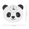 thumbnail image 4 of OULII 1Set Panda Wall Clock Wooden Material Mute and Time Display Suitable for Living Room and Bedroom, 4 of 4