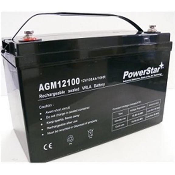 PowerStar  1185 12V- 100Ah Group 27 Sealed Lead Acid Rechargeable Battery