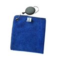 thumbnail image 4 of Toalla de pelota de golf con clip, paño de limpieza para accesorios de golf en forma cuadrada azul, 4 of 9