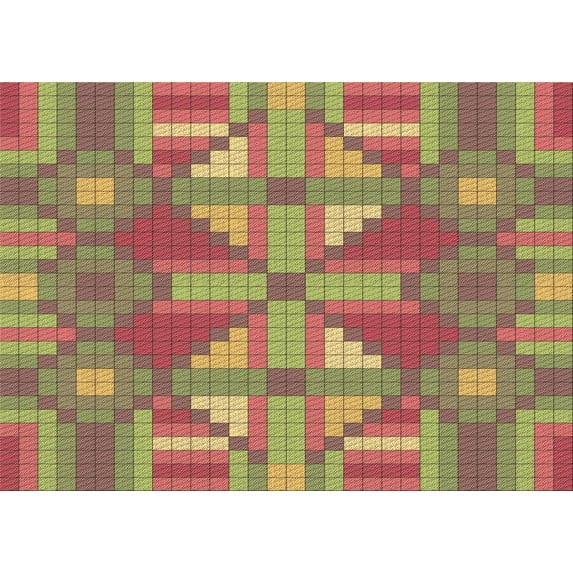 Ahgly Company Machine Washable Indoor Rectangle Transitional Green Area Rugs, 5' x 8'