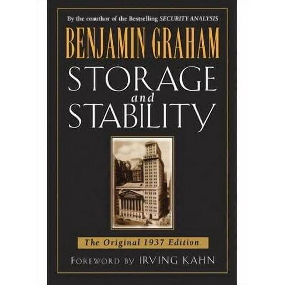 Storage and Stability: The Original 1937 Edition (Paperback)