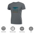 thumbnail image 3 of Coolnut Womens T Shirts Fashion Tops, Abstract Soft Blue Sky And Beach Women's Basic Short Sleeve Tees, Grey Lightweight Casual Summer Clothes, 2XL, 3 of 6