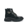 thumbnail image 1 of Bota Botin Ninos Para Niña Plataforma Casual Charol Negro negro 20, 1 of 6