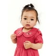 thumbnail image 6 of Wonder Nation Baby Girls Smocked Tunic Top and Pants Set, 2 Piece, Sizes 0/3-24 Months, 6 of 9