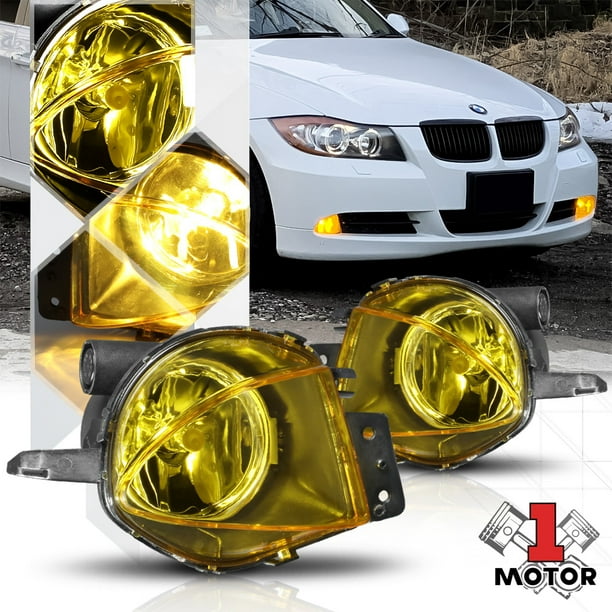 Golden Yellow Lens Fog Light Bumper Lamps for 0608 BMW E90/E91/E92/E93