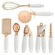 thumbnail image 1 of Utensilios De Cocina Multifunción Recubiertos De Cobre Mango Suave Utensilios De Acero Inoxidable Prensa De Ajo 7 Piezas Monstrate HA023821-00, 1 of 7