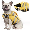 thumbnail image 1 of Kuoser Dog Life Jacket with Reflective Stripes, Adjustable Dog Life Vest, Yellow, S, 1 of 8