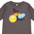 thumbnail image 4 of Inktastic Big Sister- Sun and Rainbow Girls Long Sleeve Toddler T-Shirt, 4 of 5
