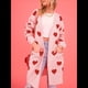 thumbnail image 5 of Suéter Cárdigan con Corazón para Mujer, Cuello en V, Abertura Frontal, Punto Acanalado, Abrigos con Bolsillos. Rosa S, 5 of 10