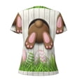 thumbnail image 4 of Naloa Brown Bunny Print T-Shirts Short Sleeve V Neck Tees for Women Fashion Tops Trendy Lightweight Soft Casual Summer Outfits Clothes, 4 of 5