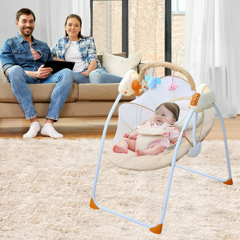 Electric baby bouncer rocker vibration chair portable musical cradle swing seat clearance