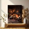 thumbnail image 6 of Retro Rainbow Arch Geometric Canvas Print Gaming Room Decor, 6 of 8