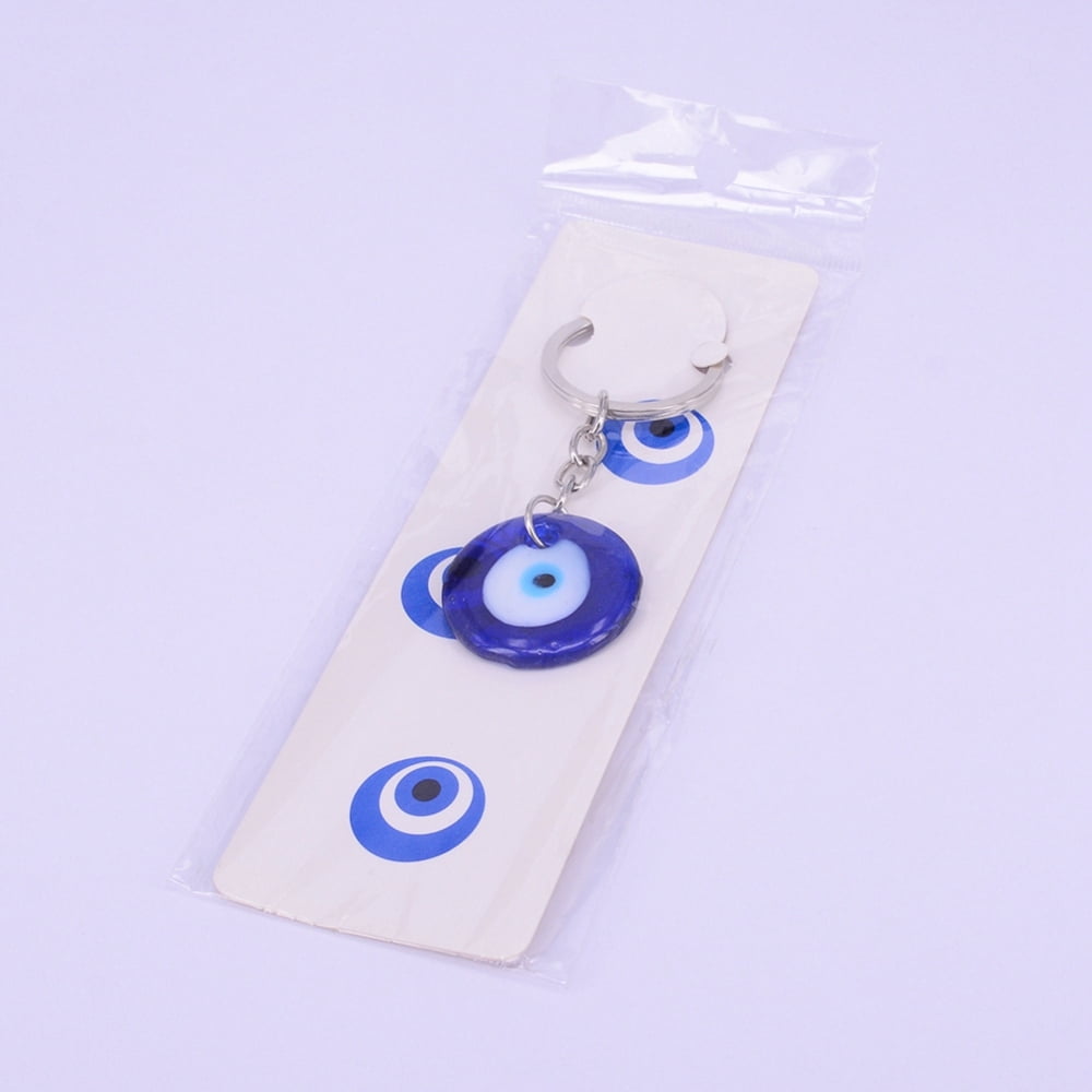 20pcs Keychain with Lampwork & Alloy Split Key Rings Royal Blue 83mm : 30.5x5.5mm Ring: 30x2.5mm Packing bag: 17.6x5.8x0.55cm.