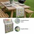 thumbnail image 5 of Easter Table Runner - 72 Inch Long, Kitchen Dining Table Runner Dresser Scarves, Rustic Gnomes Duck Floral Colorful Eggs Wooden Grain Farmhouse Decor for Coffee Tables Wedding Party Banquet, 5 of 8