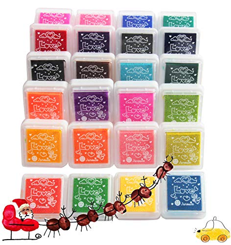 SSPECOTNR 6 Pcs Ink Pads Set 24 Colors Fingerprint Stamp Ink Pad Flower Stamps Rainbow Stamp Pad Craft Scrapbooking Ink Stamp Pads for Rubber Stamp DIY Scrapbooking and Card Making Decoration SSPECOTNR 6 Pcs Ink Pads Set 24 Colors Fingerprint Stamp Ink Pad Flower Stamps Rainbow Stamp Pad Craft Scrapbooking Ink Stamp Pads for Rubber Stamp DIY Scrapbooking and Card Making Decoration