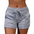 thumbnail image 1 of Shorts deportivos elásticos de verano para mujer LightGrey, 1 of 1