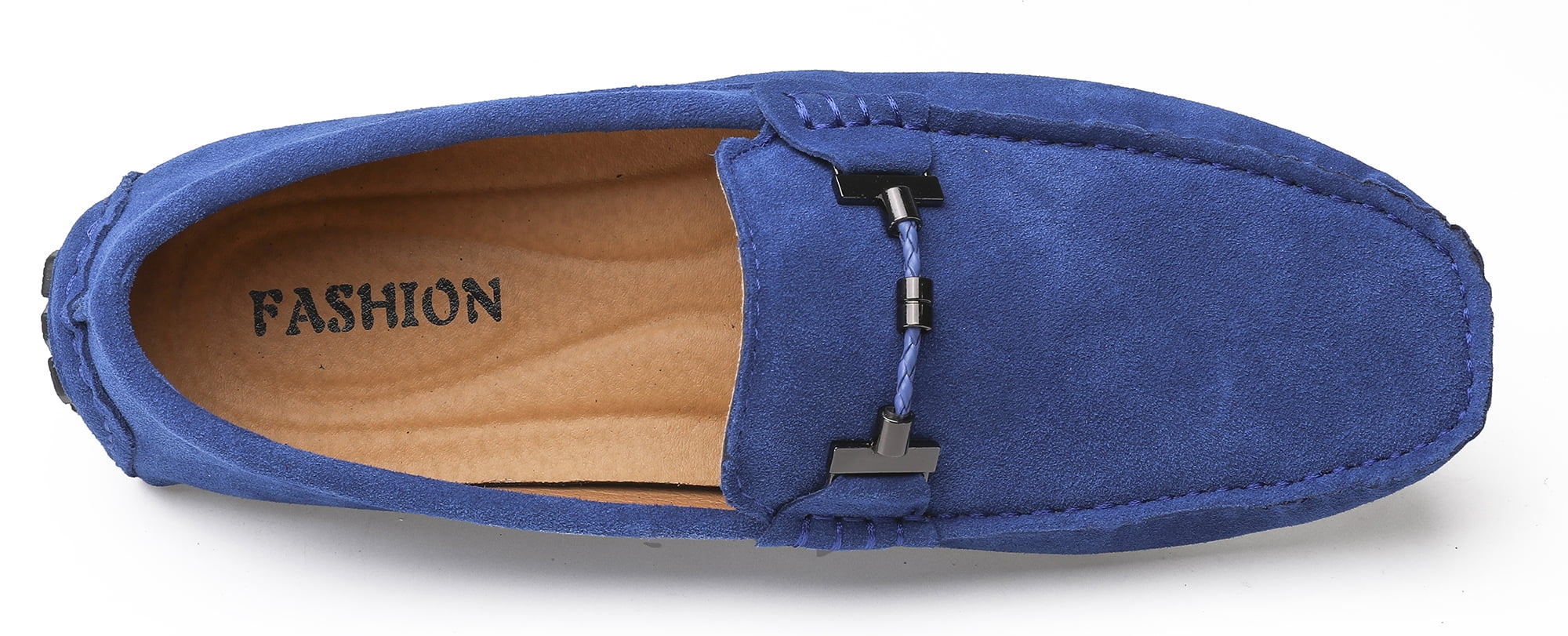 Go Tour |Mens Navy Blue Suede Driving Loafers Shoes Slip On Luxe Sz. 10.5 M close main image 3
