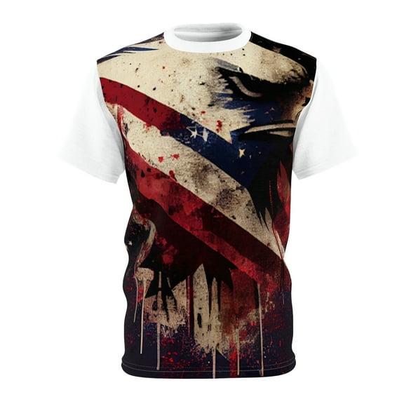 - "Stars and Stripes: A Patriotic American Illustration Tee" S-3XL