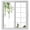 Green, variant on Blue Eucalyptus Leaves Window Privacy Film, Summer Farmhouse Botanical Static Cling UV Sun Blocking Heat Control Window Tint Day and Night, Non-Adhesive One Way Windows Privacy Cover 19.6''x39.3''