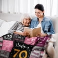 thumbnail image 4 of Birthday Gifts for Women/Girls/Her, Happy Birthday Decorations Blanket 50"X60", Gifts for Women Birthday Unique, Birthday Gifts for Mom/Daughter/Friend/Sisters, Women Birthday Gift Ideas, 4 of 5