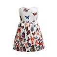 thumbnail image 5 of Uccdo 2T-12T Girls Casual Summer Dresses Cute Printed Beach Wear Boho Dress Sleeveless Sundress, 5 of 8