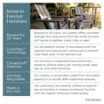 thumbnail image 2 of Better Homes & Gardens by POLYWOOD Southlake Outdoor Dining Side Chair (2 Chairs), All-Weather HDPE, Patio Seat, White, 2 of 12