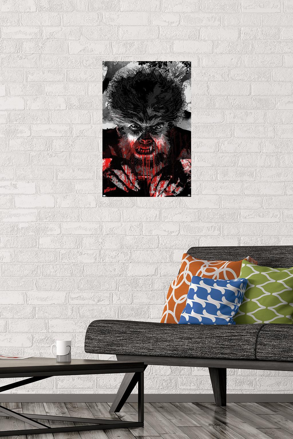 The Wolf Man - Autumn Moon Wall Poster, 14.725" x 22.375"