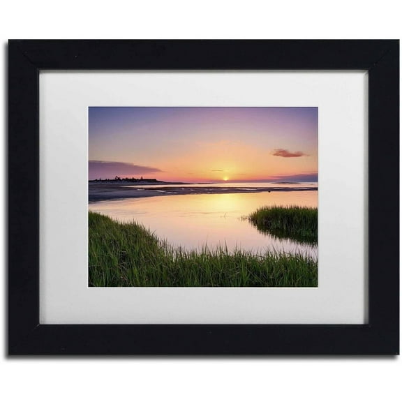 Trademark Fine Art 'Out to Sea' Canvas Art by Michael Blanchette Photography, White Matte, Black Frame