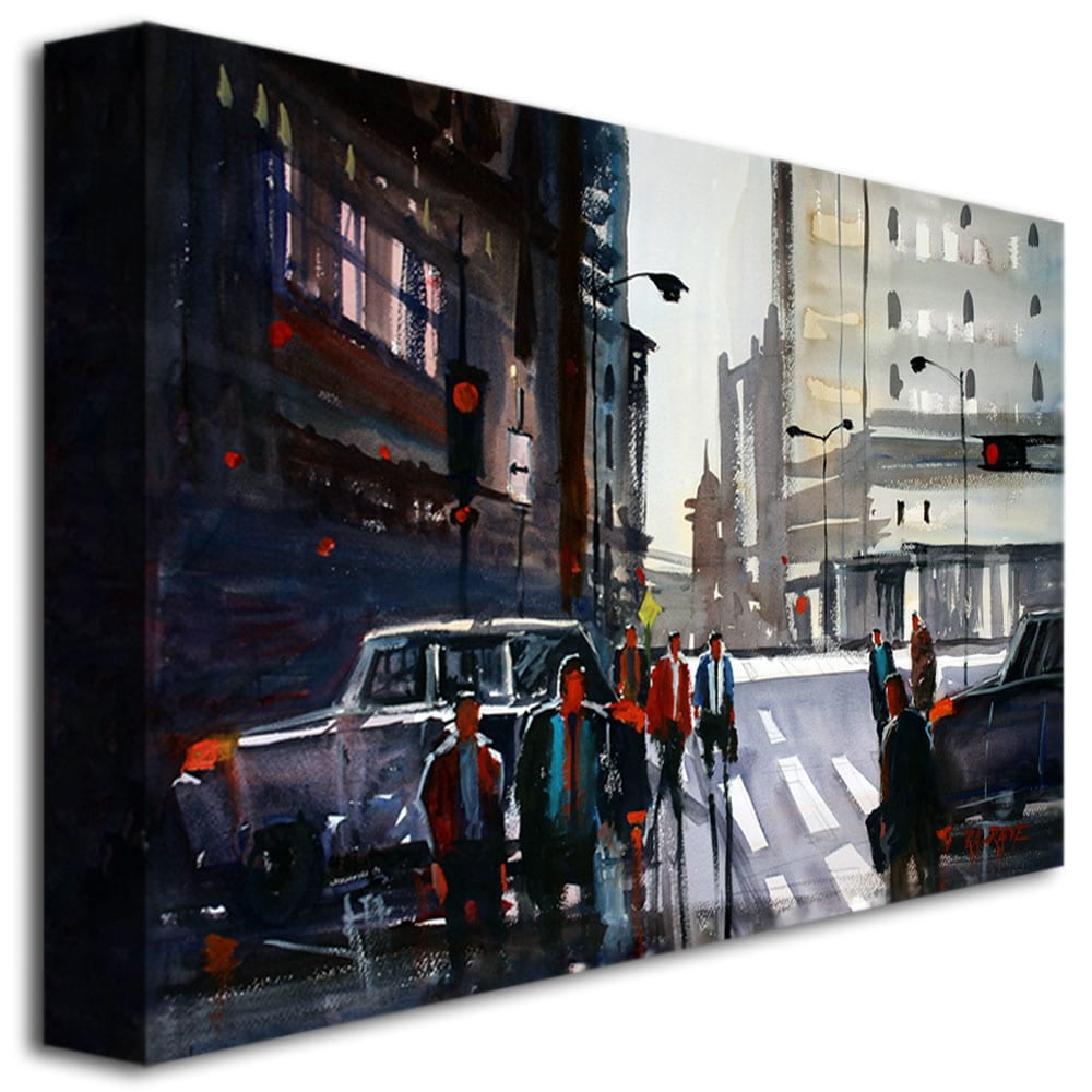 Trademark Art "Busy City - Chicago" Canvas Art by Ryan Radke