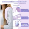thumbnail image 6 of Soda Candy Clear Backpack Stadium Approved Heavy Duty Waterproof TPU Transparent Book Bags with Wider Shoulder Straps for School Work Travel Concert, Purple, 6 of 10