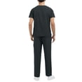thumbnail image 4 of Mens Scrubs Medical Uniform Stretch Scrubs Set Top and Pants, 4 of 7