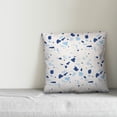 thumbnail image 2 of Creative Products Blue Terrazzo Pattern 18x18 Spun Poly Pillow, 2 of 2