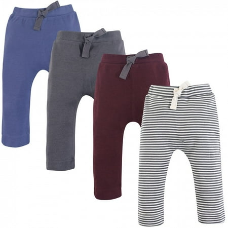 

Touched by Nature Baby and Toddler Boy Organic Cotton Pants 4pk Charcoal Burgundy 9-12 Months