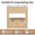 thumbnail image 5 of Fulvari 30" Bathroom Vanity With Sink, Freestanding Vanity Sink Set, Storage Cabinet With Open Storage Shelf and 2 Drawers, 5 of 8