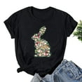 thumbnail image 2 of PVCS Womens Tops Easter Women's Printed Short Sleeved Round Neck Shirt, 2 of 3