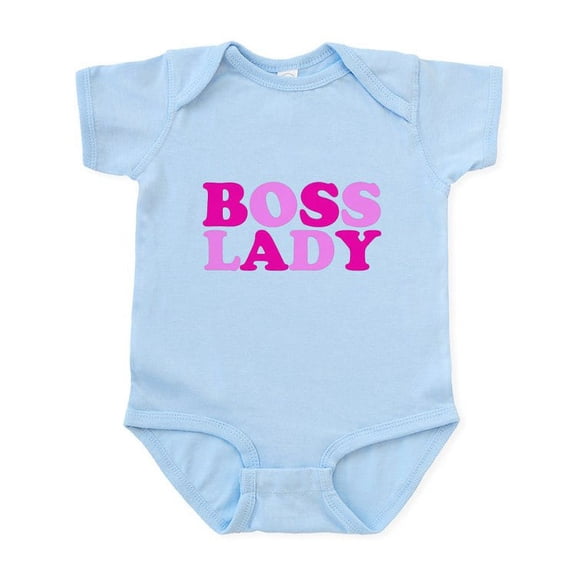 CafePress - BOSS LADY Pink Infant Bodysuit - Baby Light Bodysuit, Size Newborn - 24 Months