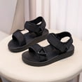 thumbnail image 2 of Zanarzt Kids Sandals Open Toe Boys Kids Lightweight Adjustable Straps Summer Sandals (Toddler/Little Kid/Big Kid) Black,US 12, 2 of 9