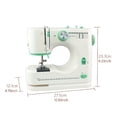 thumbnail image 2 of Electric Green Household Sewing Machine, Portable Sewing Machine For Beginner, Double Needle And Thread,16 Kinds Of Stitches ,Smooth Thread Sewing, 2 of 5