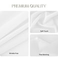 thumbnail image 4 of Romanstile Round Tablecloth 60inch White Polyester Table Cloths Wrinkle Resistant Washable Fabric Table Cover for Wedding Party Restaurant Buffet Table, 4 of 8