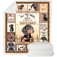 thumbnail image 5 of Dachshund Gifts,Daschund Gifts for Women,Weiner Dog Gifts for Women,Dachshund Blanket,Daschund Gifts,Dog Lovers Gifts for Women,Dachshund Gifts for Dachshund Lovers Blanket for Sofa 50" x 60", 5 of 5