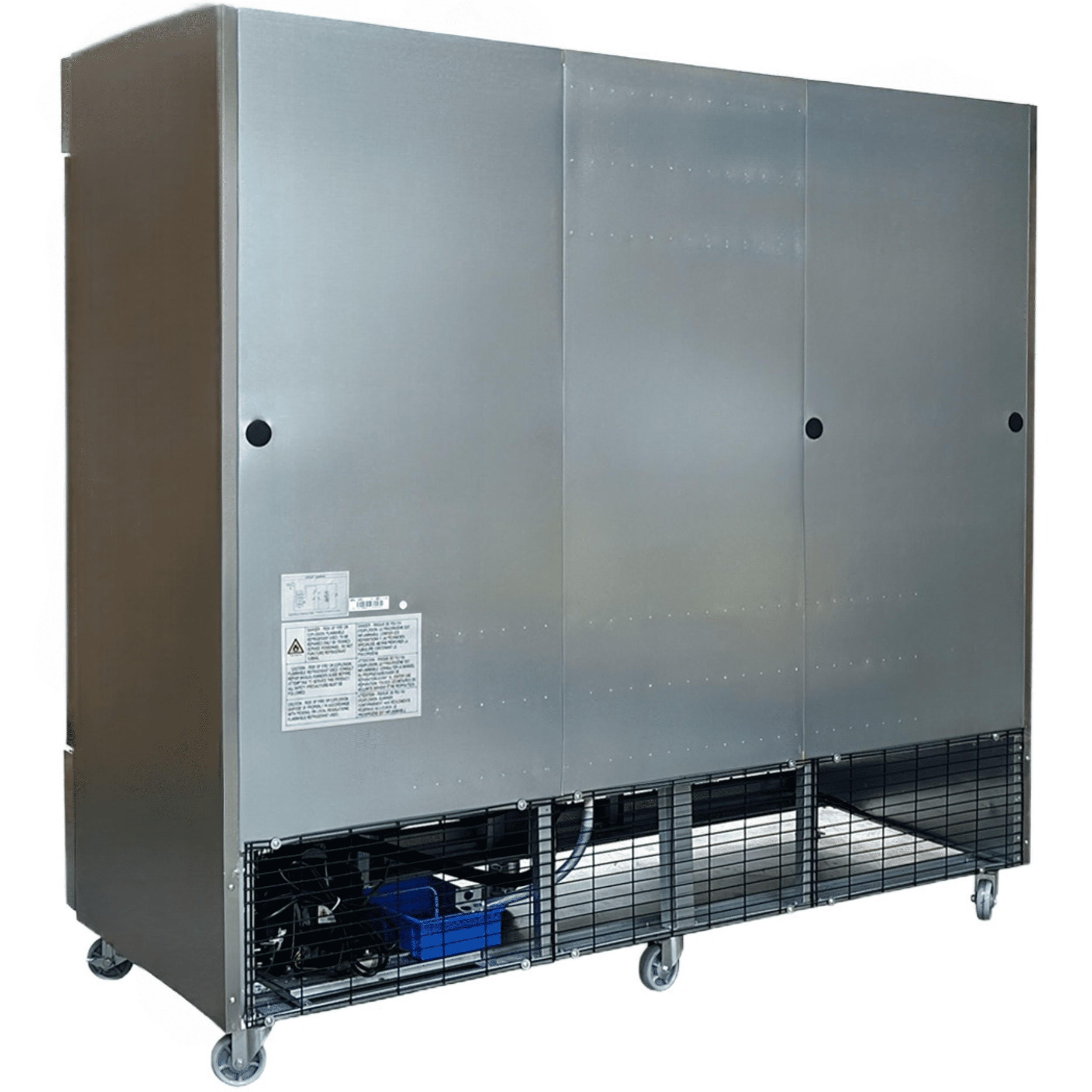 83 in. with 65 Cu.ft Commercial Refrigerator 3 Glass Door Merchandiser NSF ETL Stainless Steel Refigerator