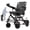 Black, variant on Morrean Lightweight Electric Wheelchair 15 Miles Range,Up to 300lb, 18.5" Padded Seat,All Terrain Foldable Motorized Wheelchairs for Seniors