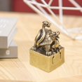 thumbnail image 3 of Xuanwu-estatua en miniatura , escultura pequeña de latón, adorno de mesa para estantería, decoración del hogar, regalo de cumpleaños, 3 of 5