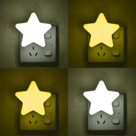 

FMAZEHE Children‘s Night Light Star Shape EU Plug Socket Wall lamp LED Night Light Control Plug-in Lighting Room Decoration