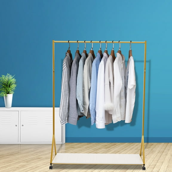 Miumaeov Vintage Stand Rack Metal wedding Dress Displaying Rack Garment Rack with 4 wheels for Home Wedding Clothing Store